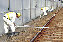軌道測量・線形設計計算・基準器設置
